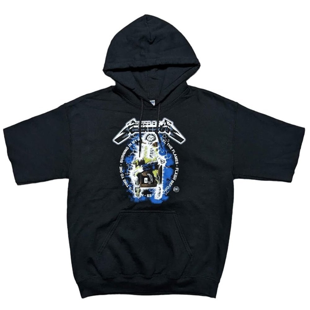 Metallica Ride The Lightning Hoodie Pouch Pocket Men''s Size M Sweatshirt NEW